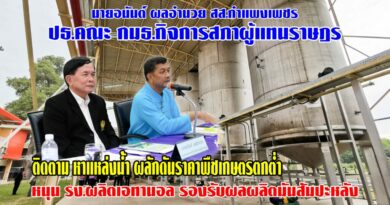 สส.อนันต์ ผลอำนวย ปธ.คณะ กมธ.การสภา ติดตามผลักดันราคาพืชเกษตร หาแหล่งน้ำ ตรวจโรงงานผลิตเอทานอล รองรับมันสัมปะหลัง สส.อนันต์ ผลอำนวย ปธ.คณะ กมธ.การสภา ติดตามผลักดันราคาพืชเกษตร หาแหล่งน้ำ ตรวจโรงงานผลิตเอทานอล รองรับมันสัมปะหลัง